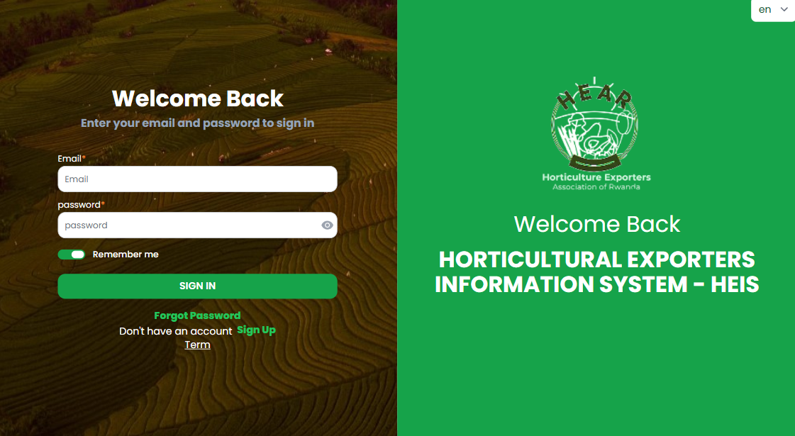 Image of Horticulture Exporters Information System (HEIS)